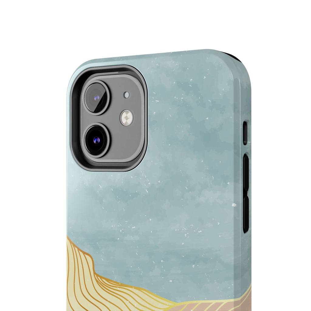 Abstract Mountain Blue Skies scene Phone Case