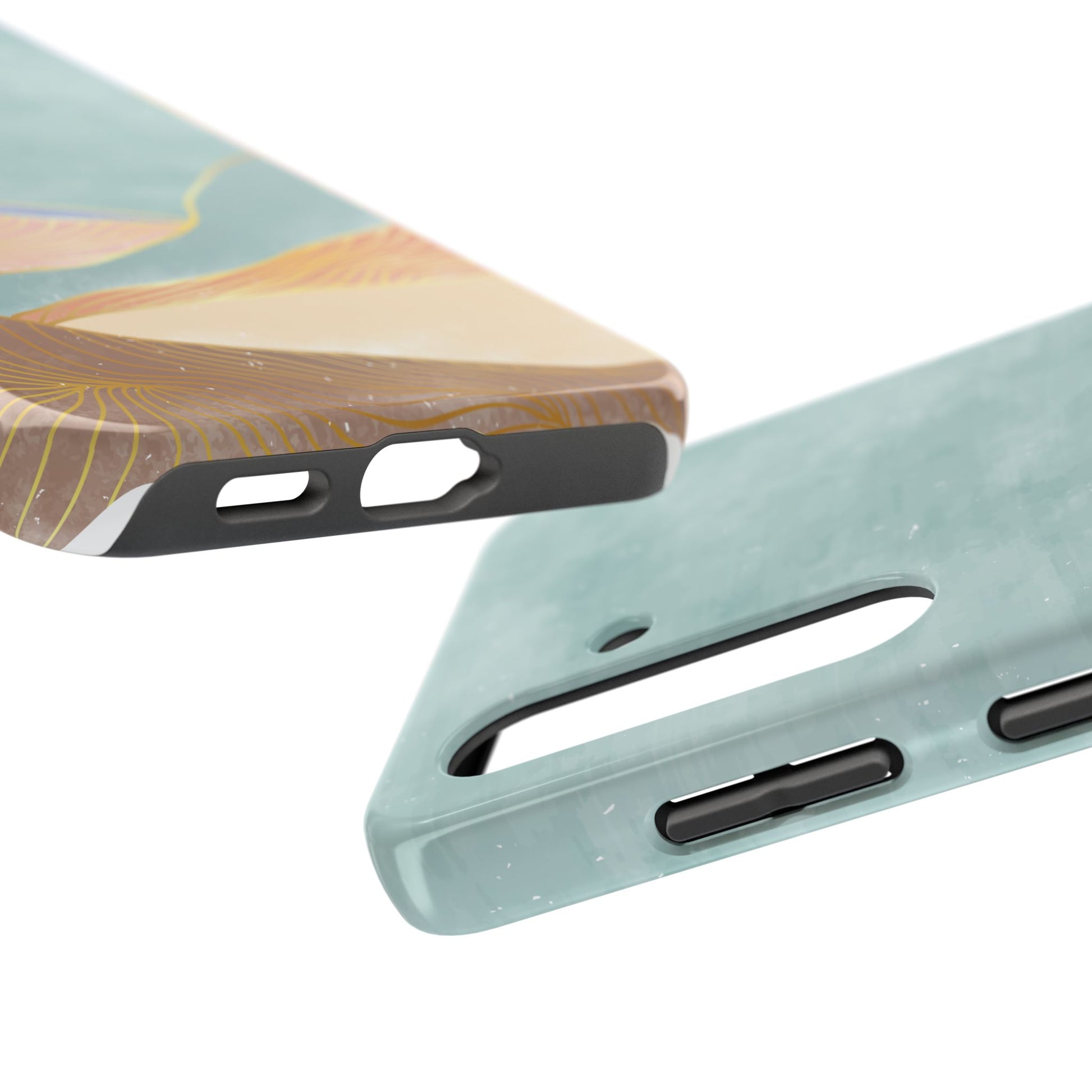 Soft Mist Abstract Mountain Cell Phone Case