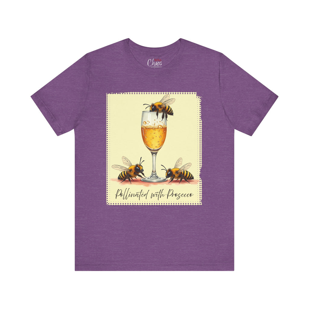 Pollinated with Prosecco – Cute Funny Bee Pun Tee