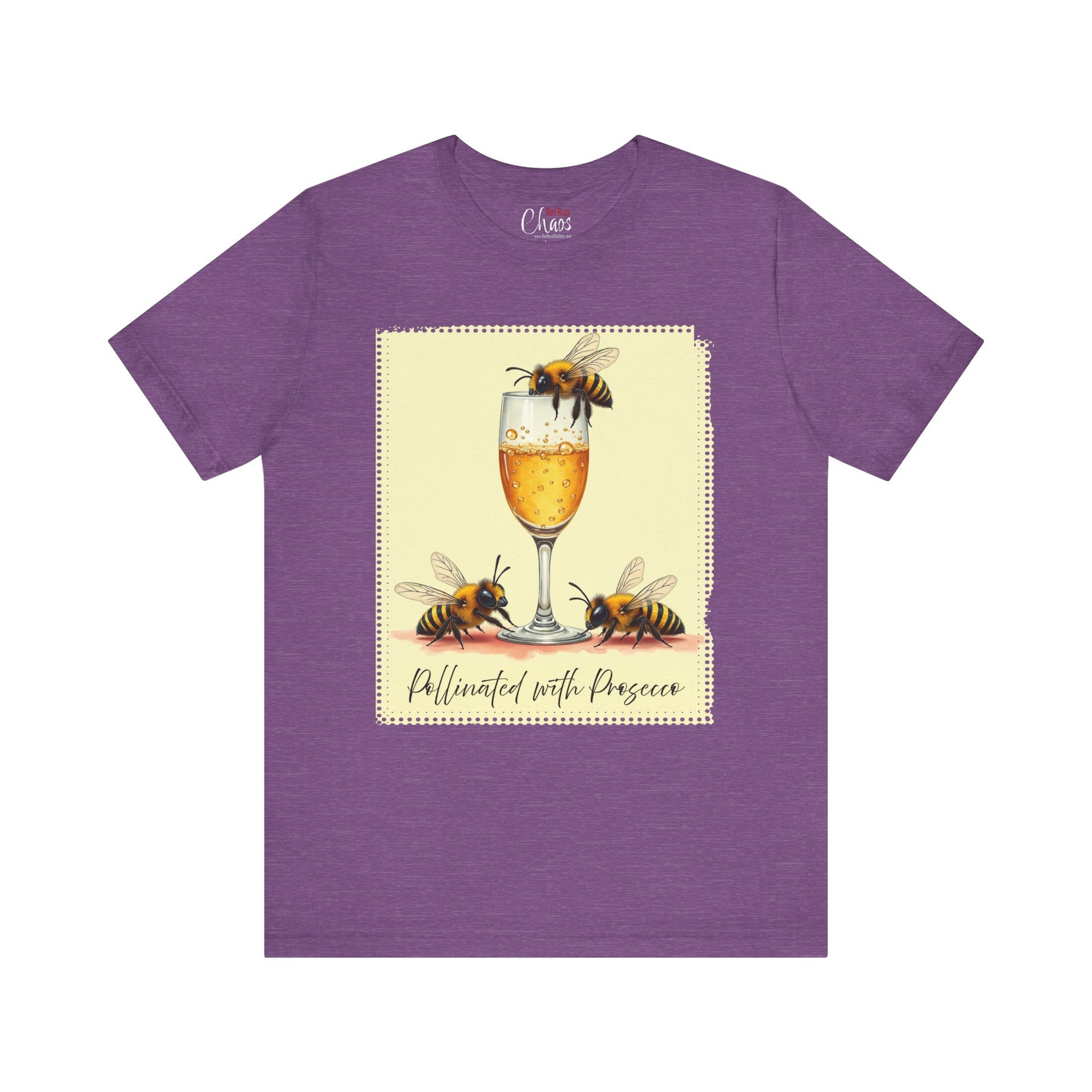 Pollinated with Prosecco – Cute Funny Bee Pun Tee