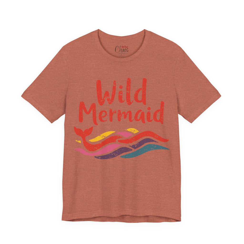 Wild Mermaid - Colorful Retro Ocean Vibes Tee