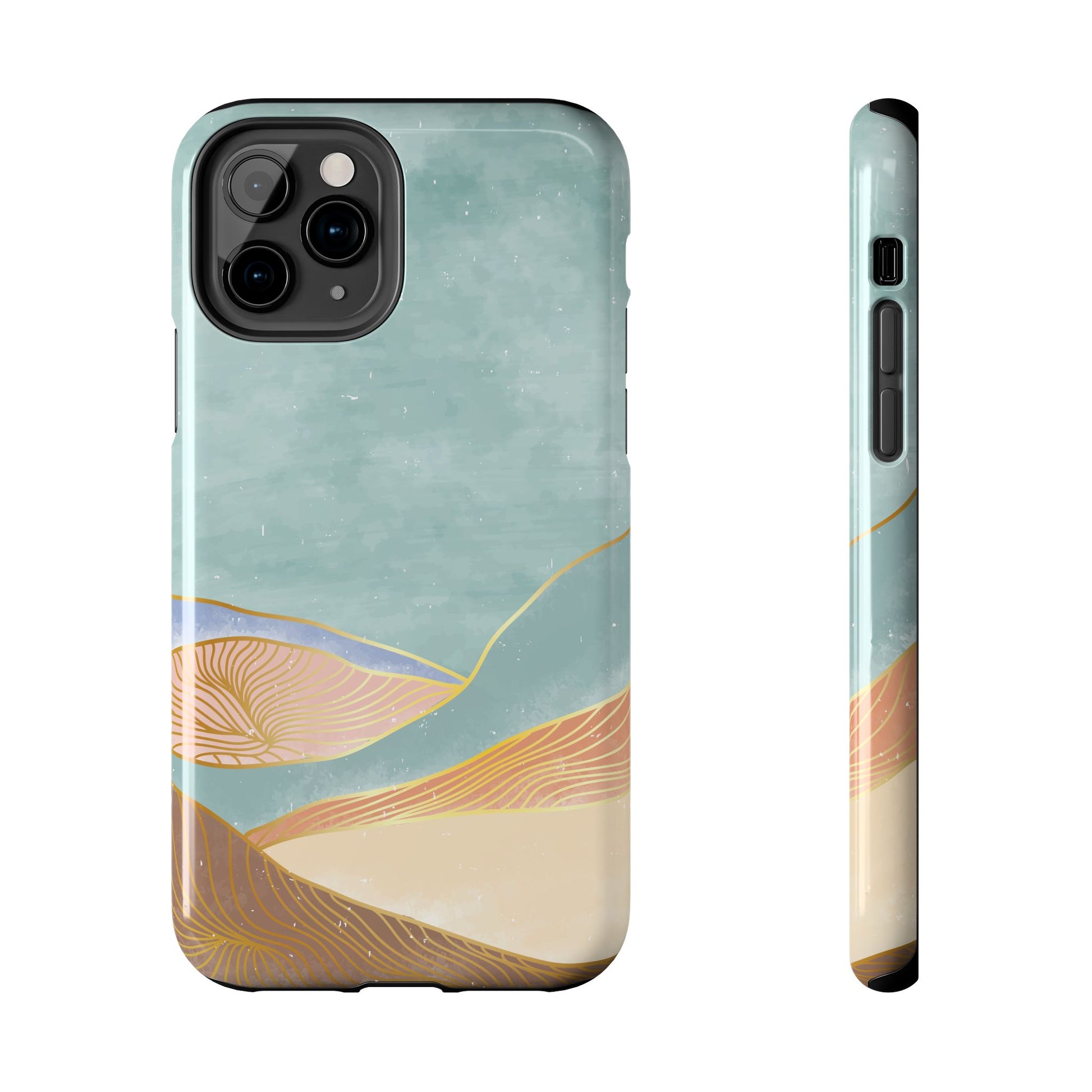 Soft Mist Abstract Mountain Cell Phone Case