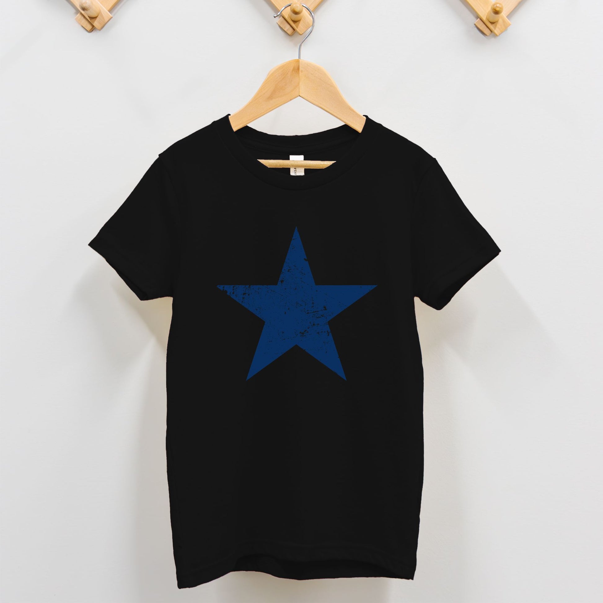 Blue Distressed Star Toddler T-Shirt