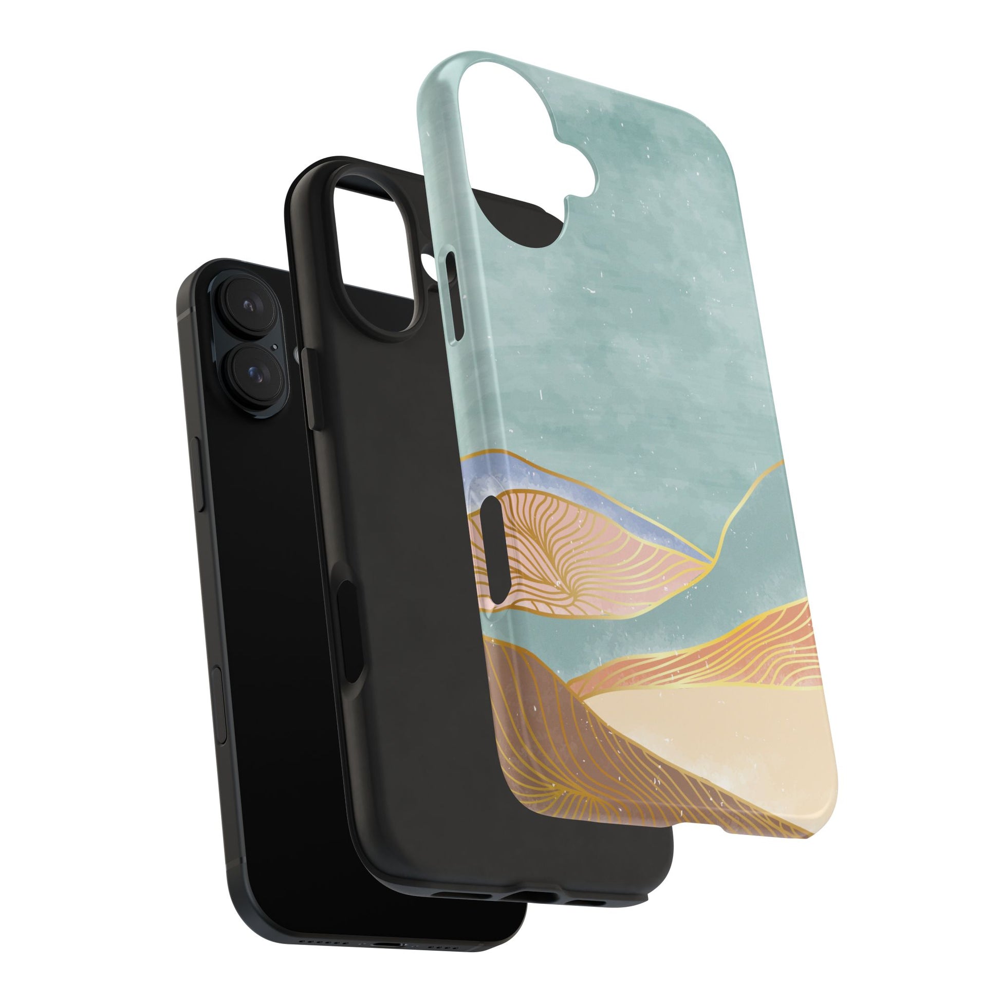 Soft Mist Abstract Mountain Cell Phone Case