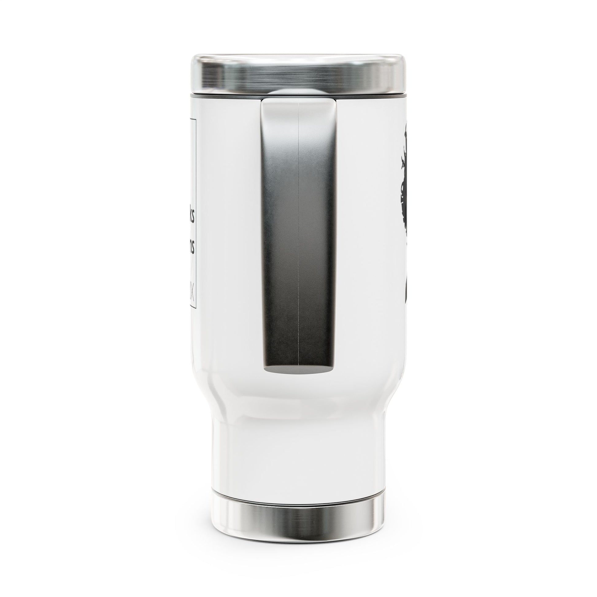 Jimi Hendrix Stainless Steel Travel Mug, — “Knowledge Speaks, Wisdom Listens” Quote