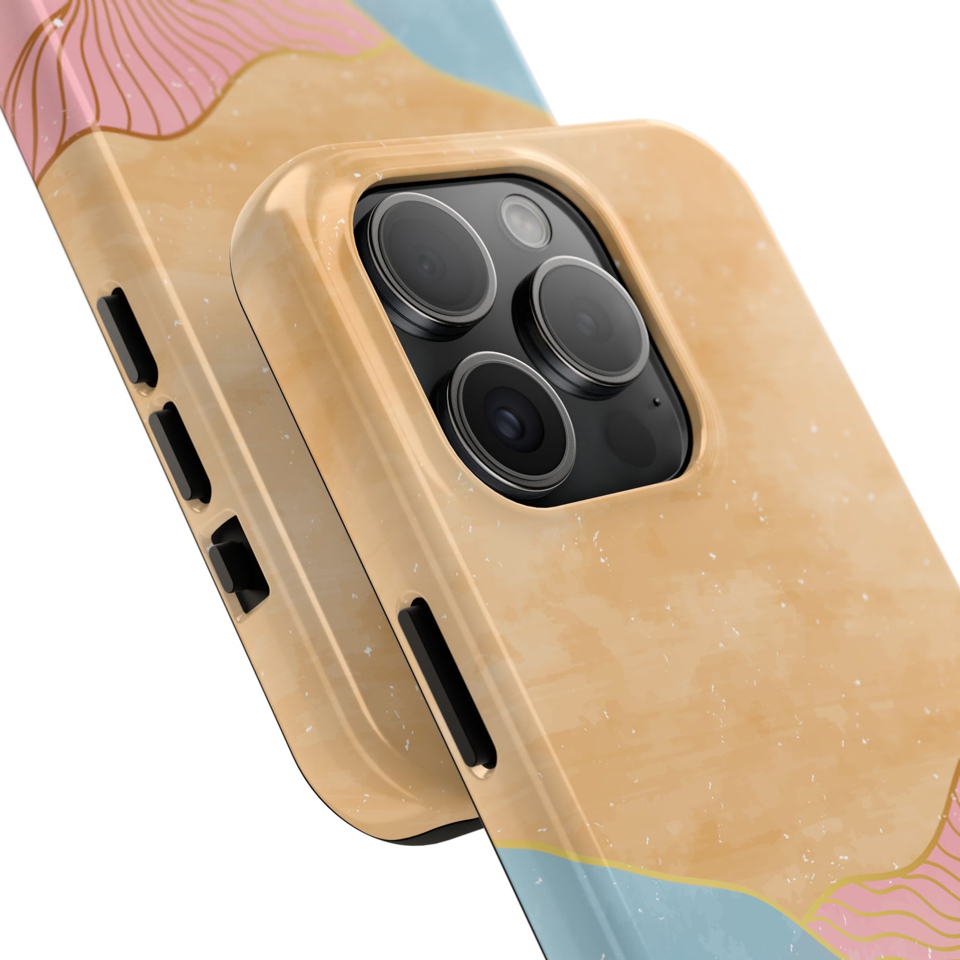 Golden Horizon Abstract Mountain Phone Case