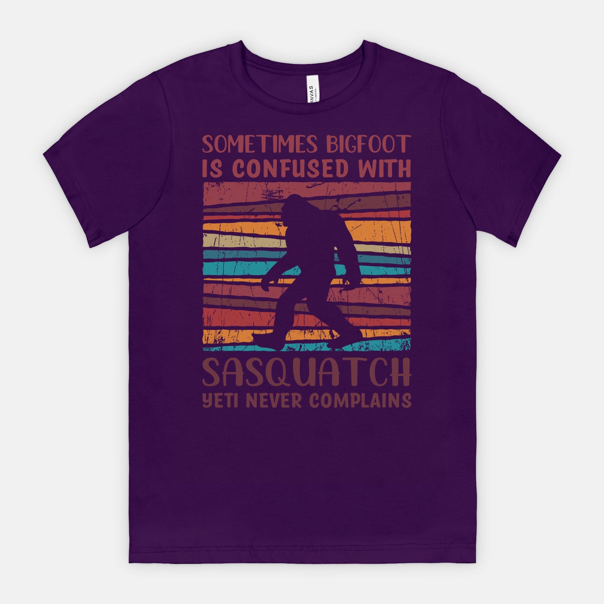 Bigfoot is sometimes confused with Sasquatch. Yeti never complains. Tee