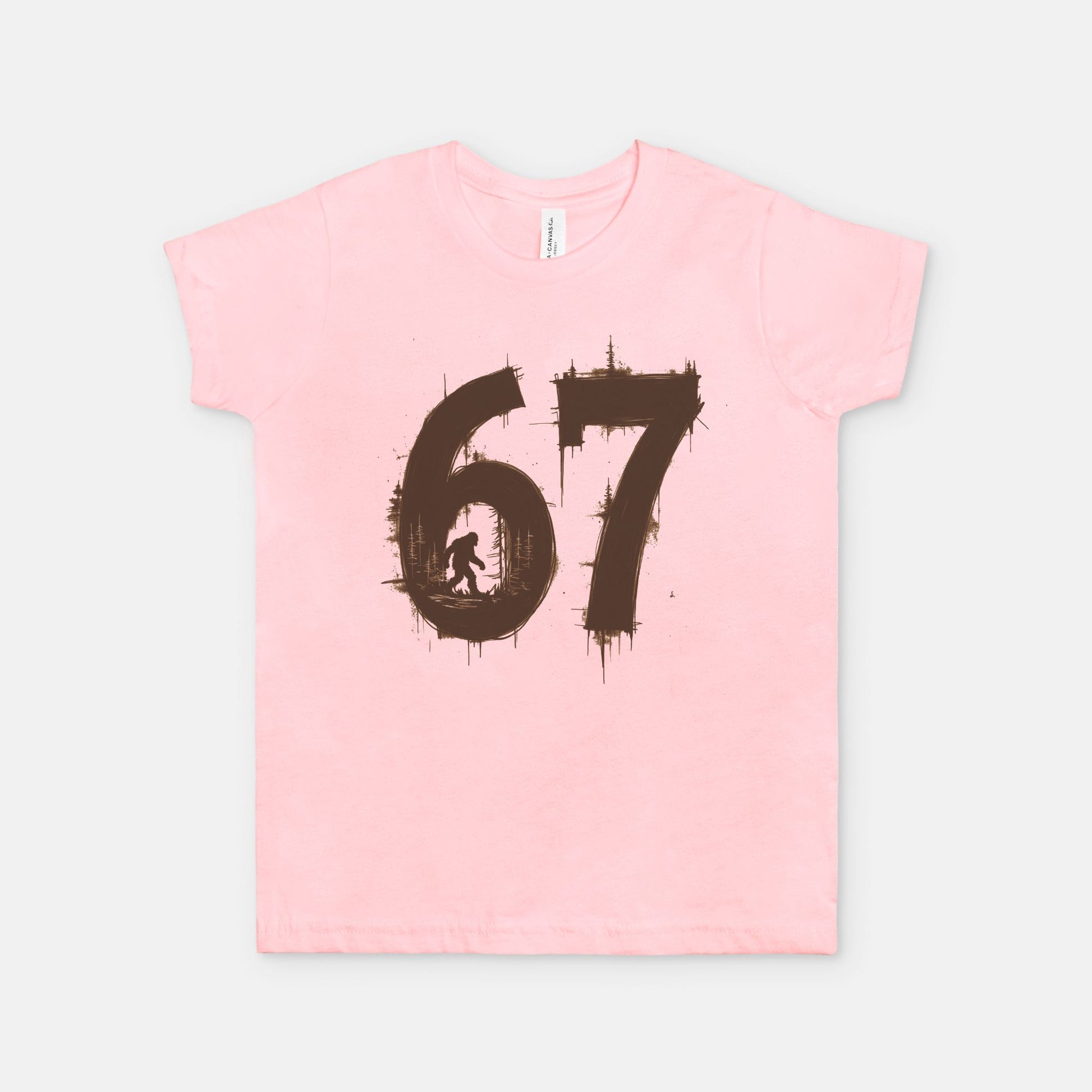 67 Bigfoot Sepia Youth Graphic T-Shirt