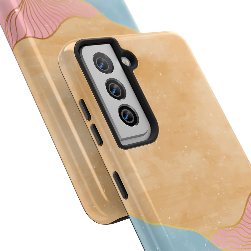 Golden Horizon Abstract Mountain Phone Case