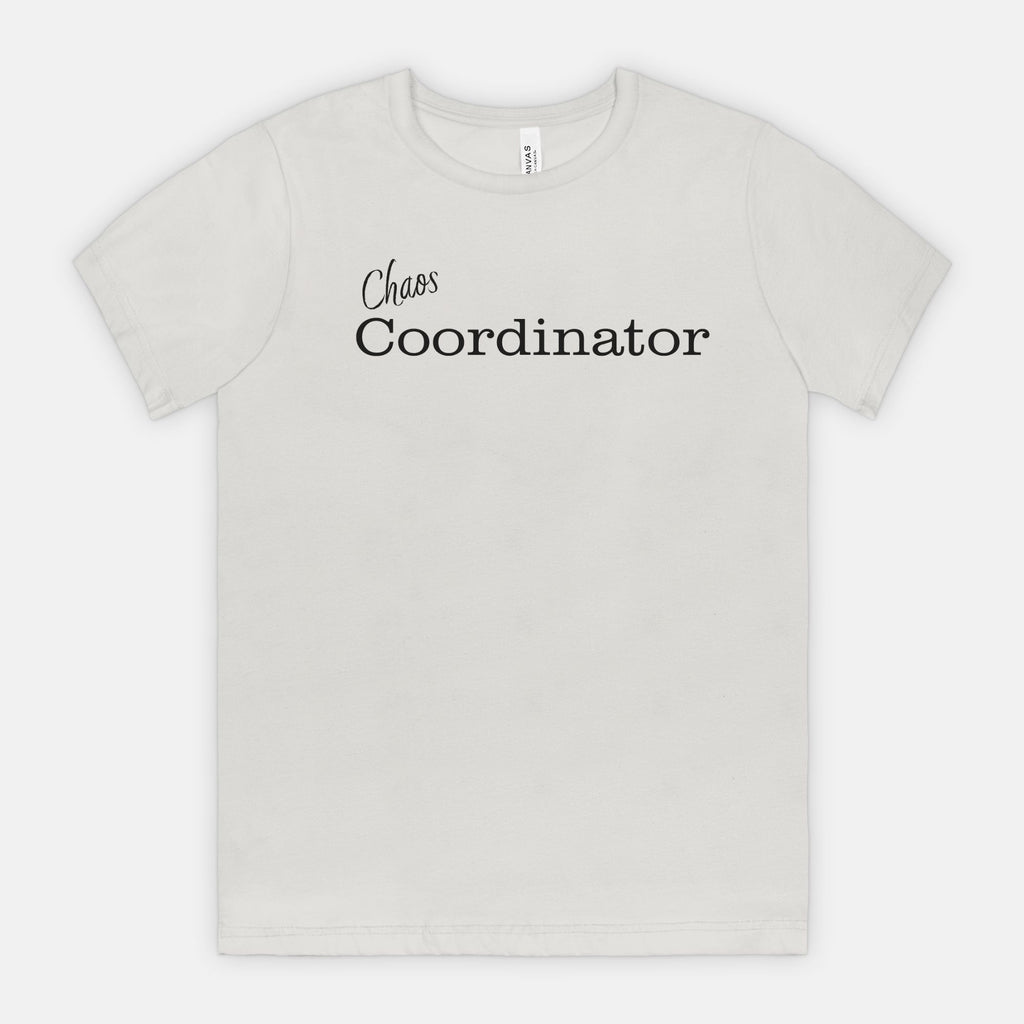 Chaos Coordinator tee - Black text