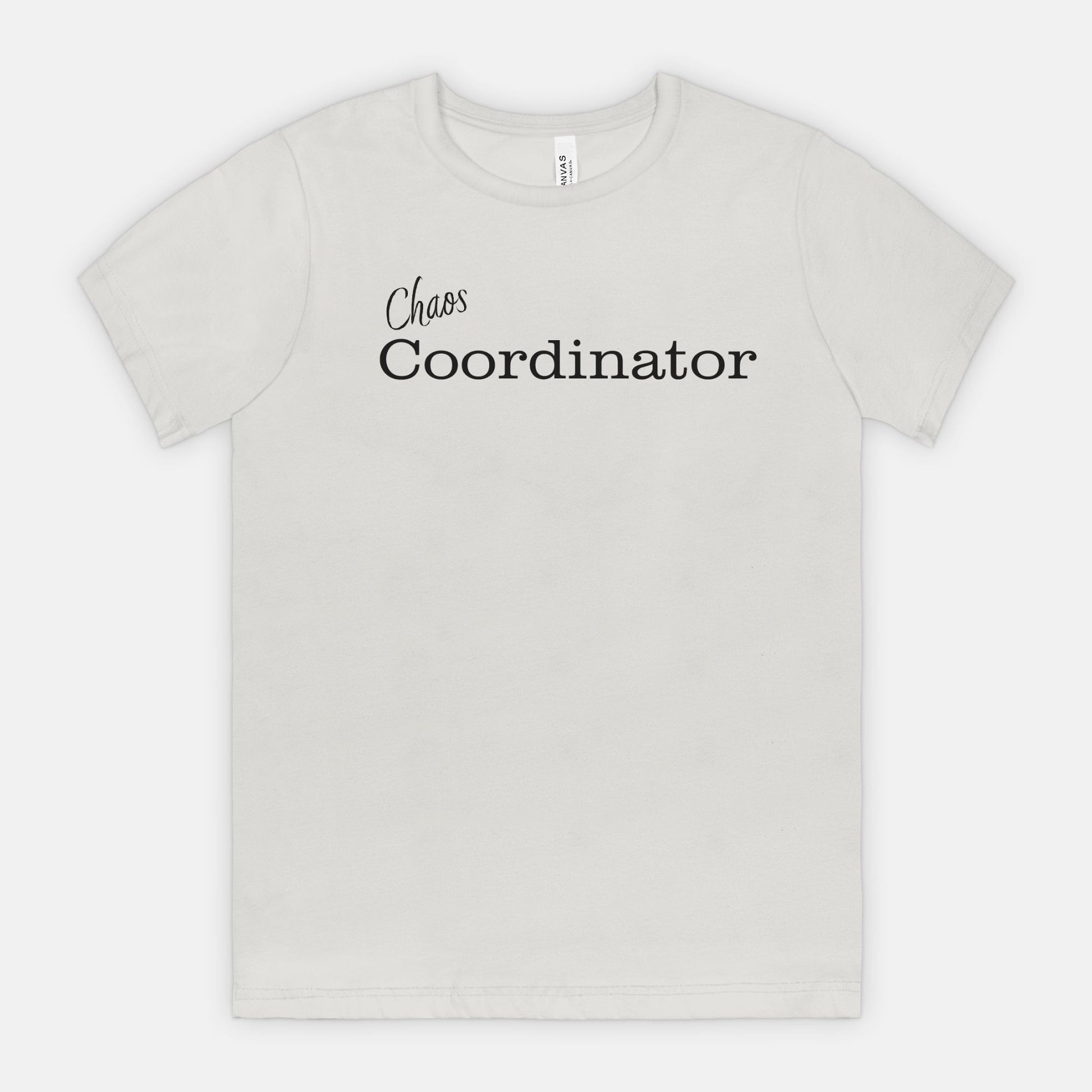 Chaos Coordinator tee - Black text