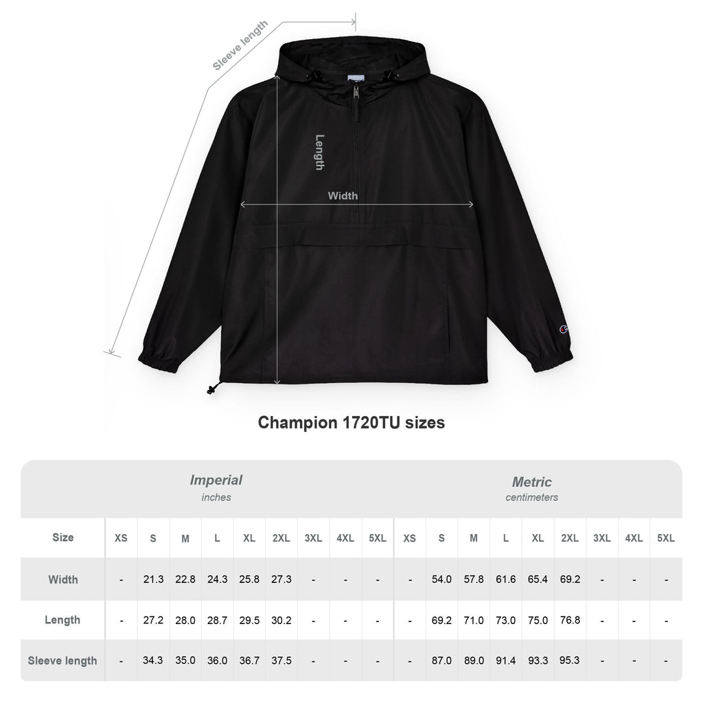 Champion Unisex Packable Anorak Jacket, Lightweight Windbreaker, Rain Jacket