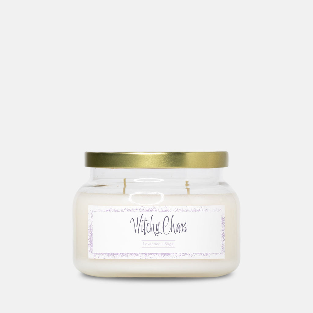 Witchy Chaos – Lavender & Sage Soy Candle (12oz)