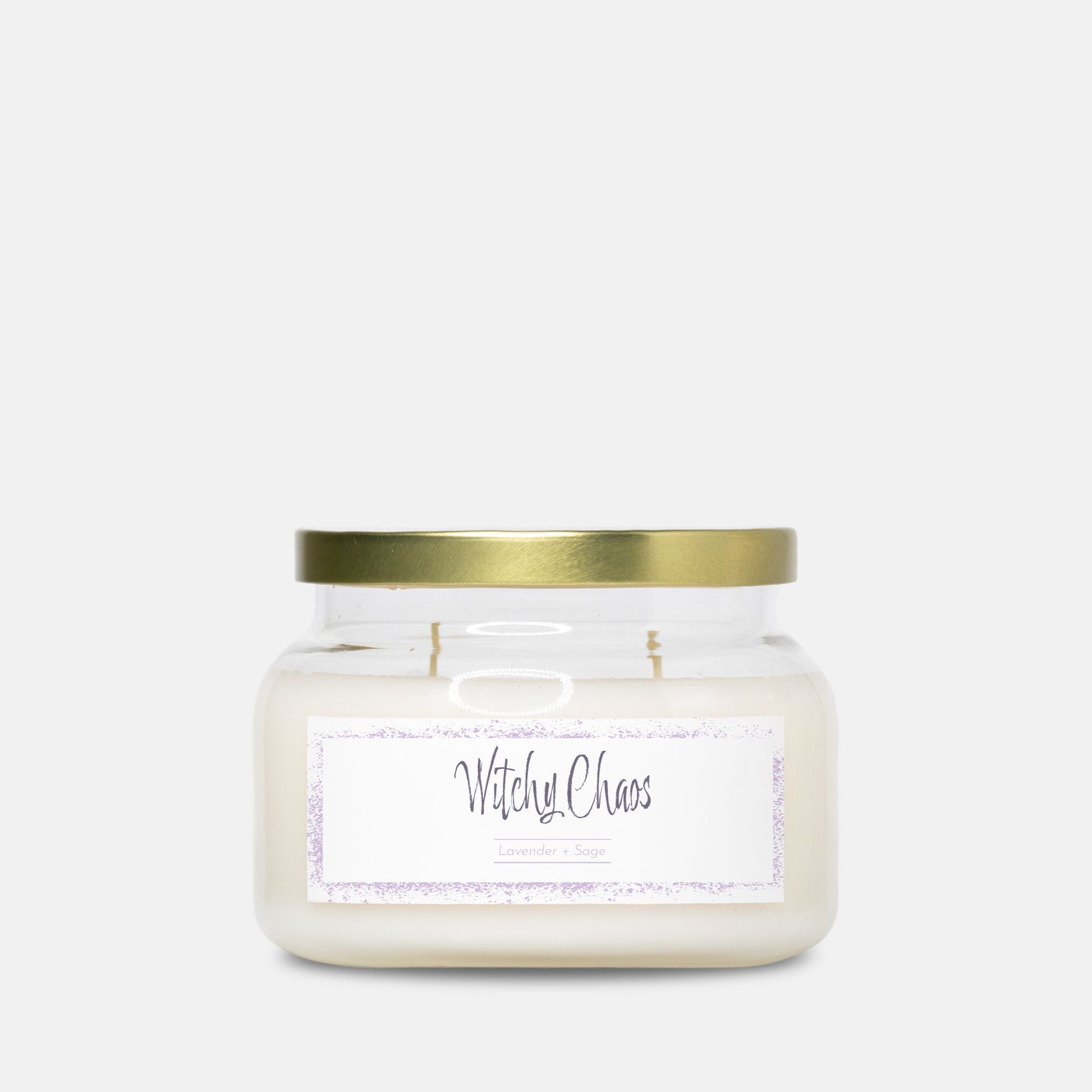 Witchy Chaos – Lavender & Sage Soy Candle (12oz)