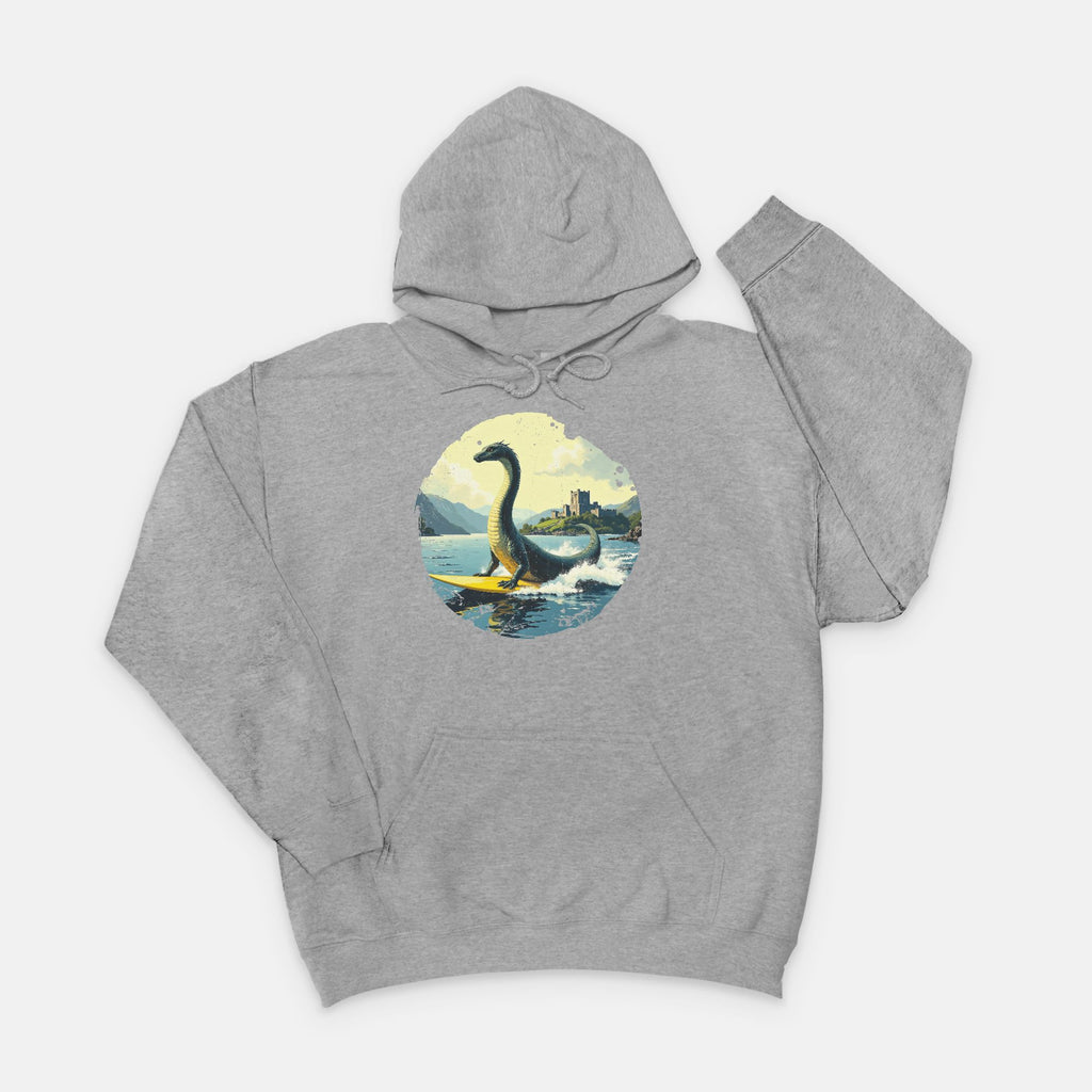 Loch Ness on Surfboard Sweatshirt