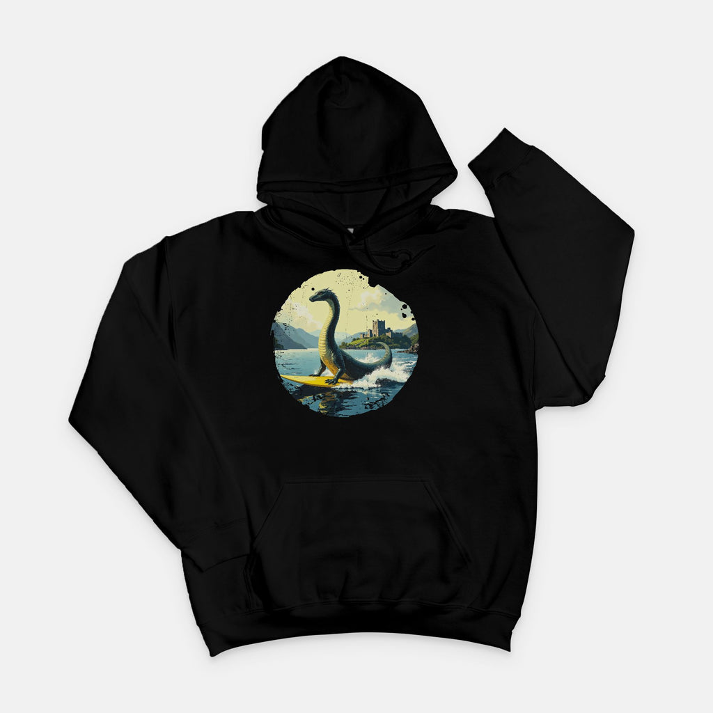 Loch Ness on Surfboard Sweatshirt