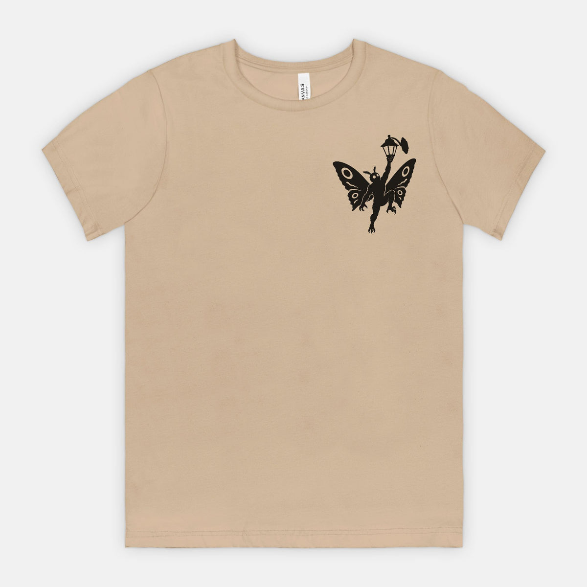 Mothman After Dark Minimalist Cryptid T-Shirt