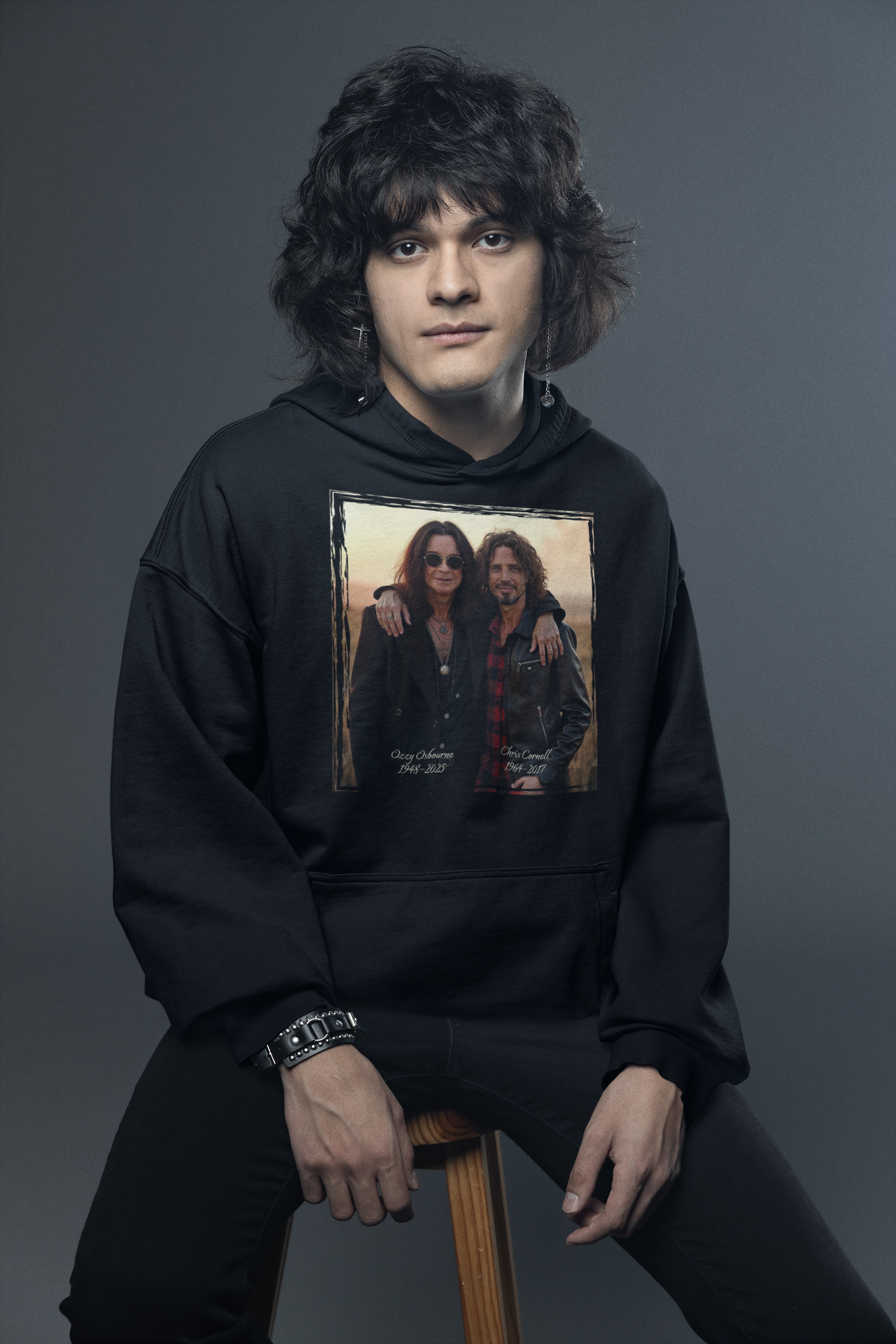 Chris Cornell & Ozzy Osbourne Tribute Hoodie – Legends Never Fade