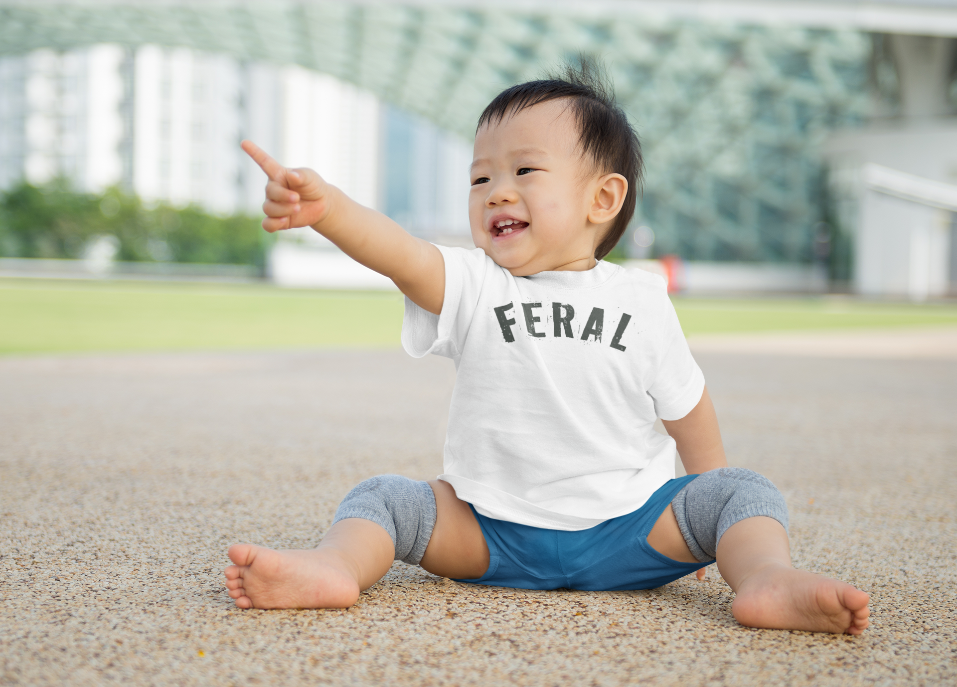 FERAL Toddler Tee – Wild and Playful Distressed Graphic Shirt