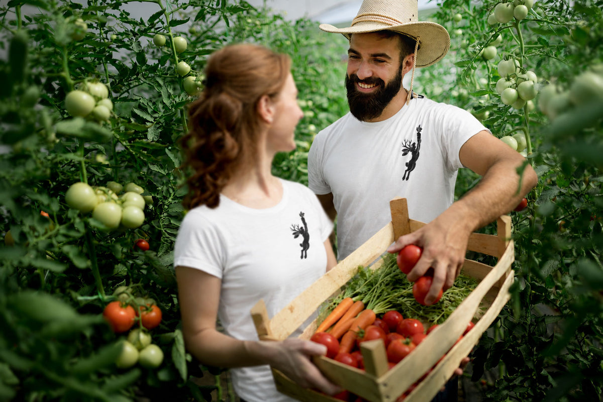 Jackalope and Carrot Small Chest Graphic T-Shirt