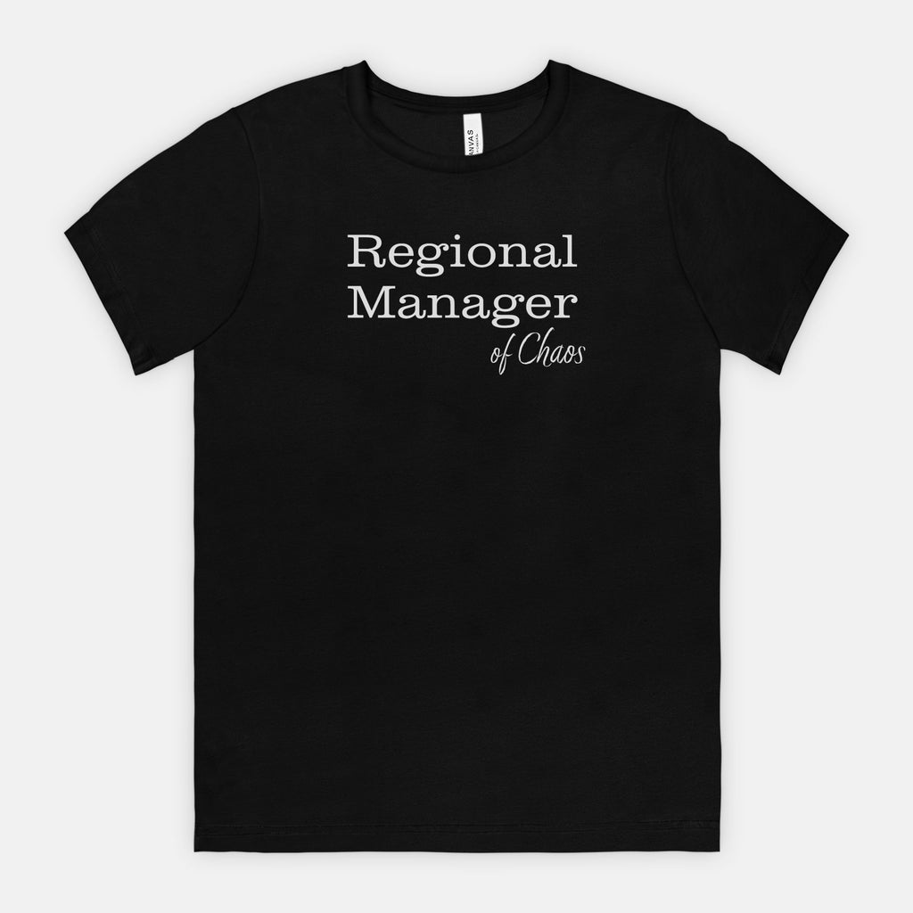 Red-Rock-Chaos-bella-canvas-t-shirt-Regional-Manager-of-Chaos-Black