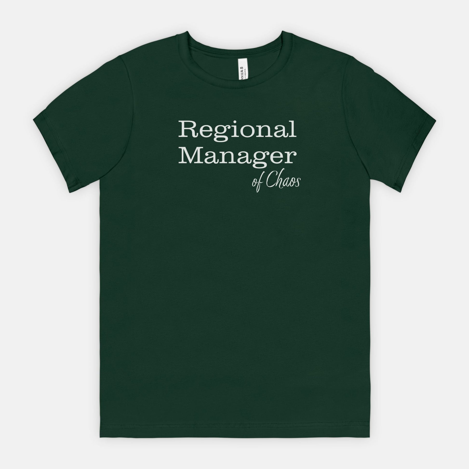 Red-Rock-Chaos-bella-canvas-t-shirt-Regional-Manager-of-Chaos-Forest