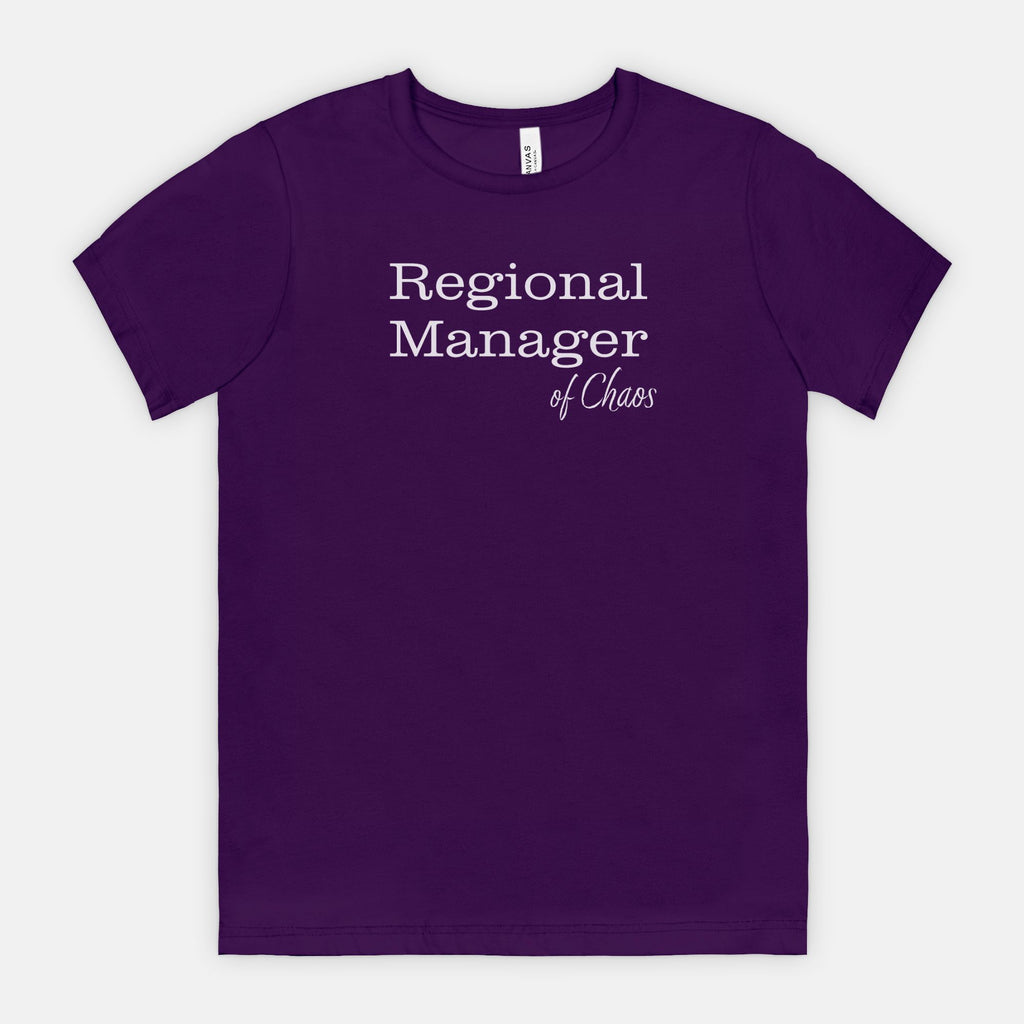 Red-Rock-Chaos-bella-canvas-t-shirt-Regional-Manager-of-Chaos-Team-Purple