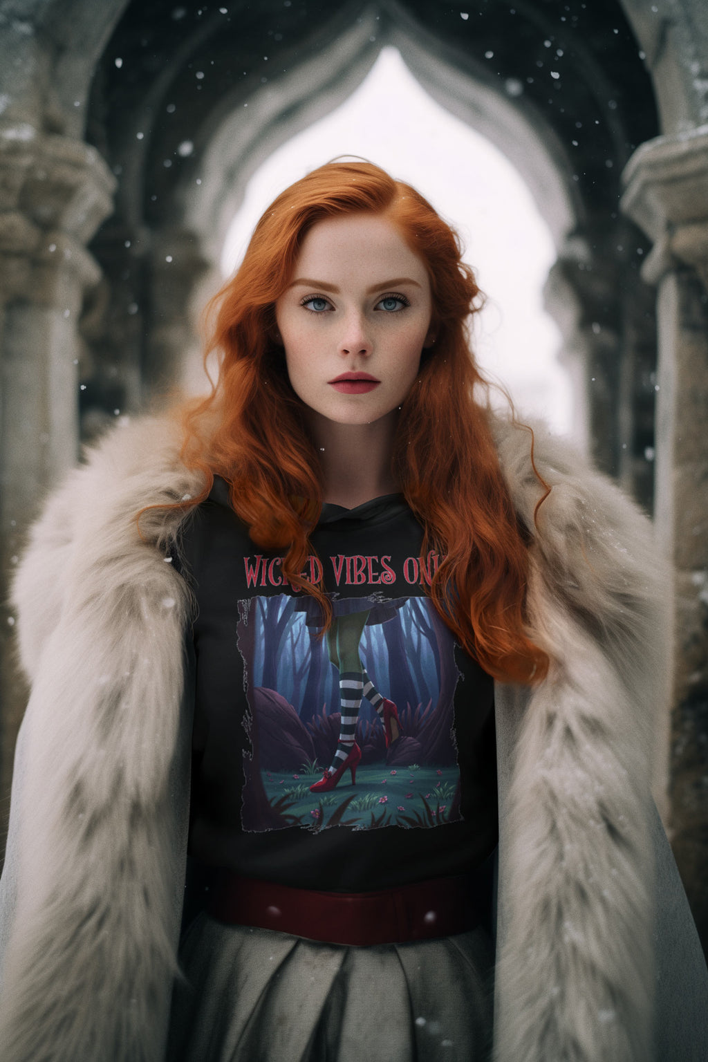 Wicked Vibes Only Witch Hoodie – Unisex Halloween Sweatshirt