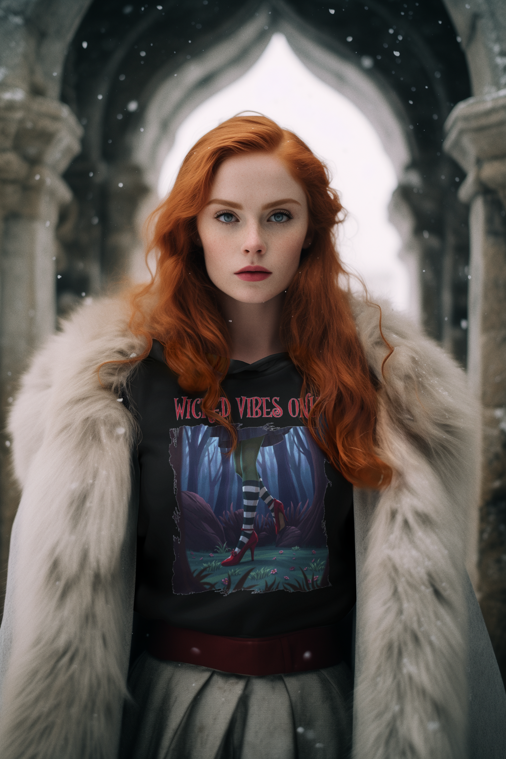 Wicked Vibes Only Witch Hoodie – Unisex Halloween Sweatshirt