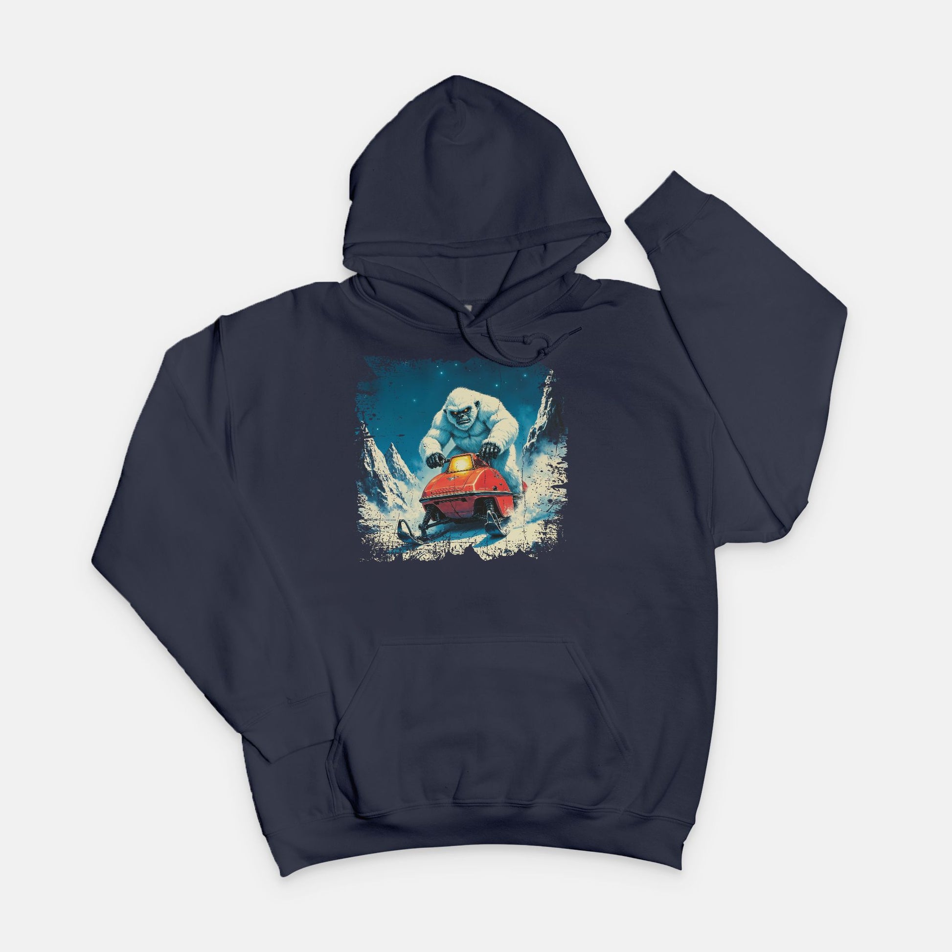 Yeti on Snowmobile Sweatshirt