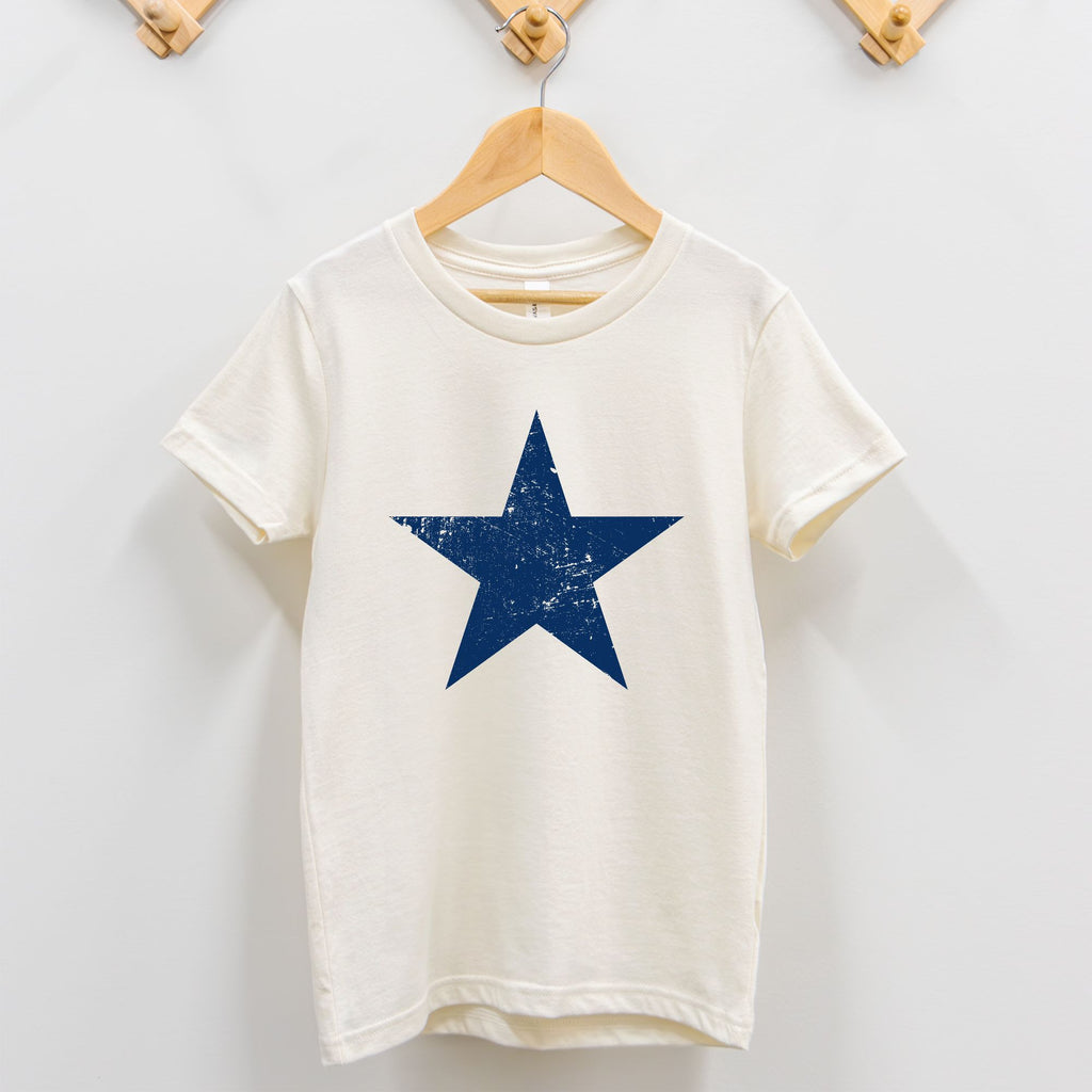 Blue Distressed Star Toddler T-Shirt