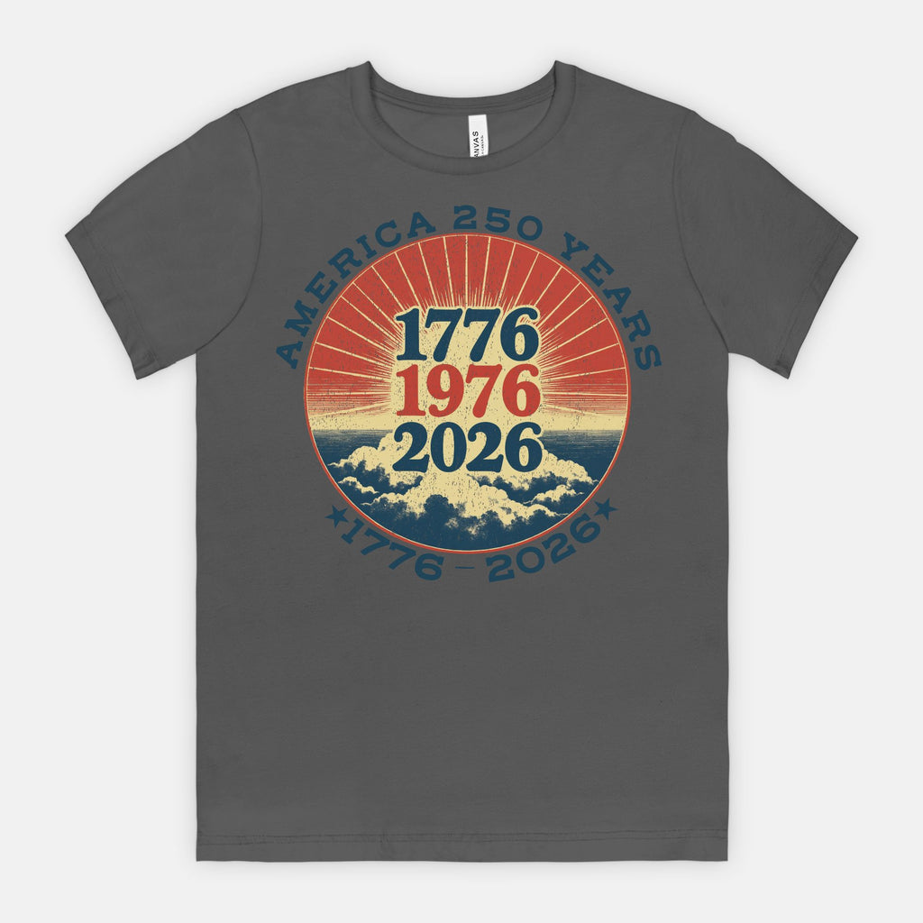 America 250 Years Shirt 1776 1976 2026 Patriotic Vintage T-Shirt USA Anniversary Chaos Collection