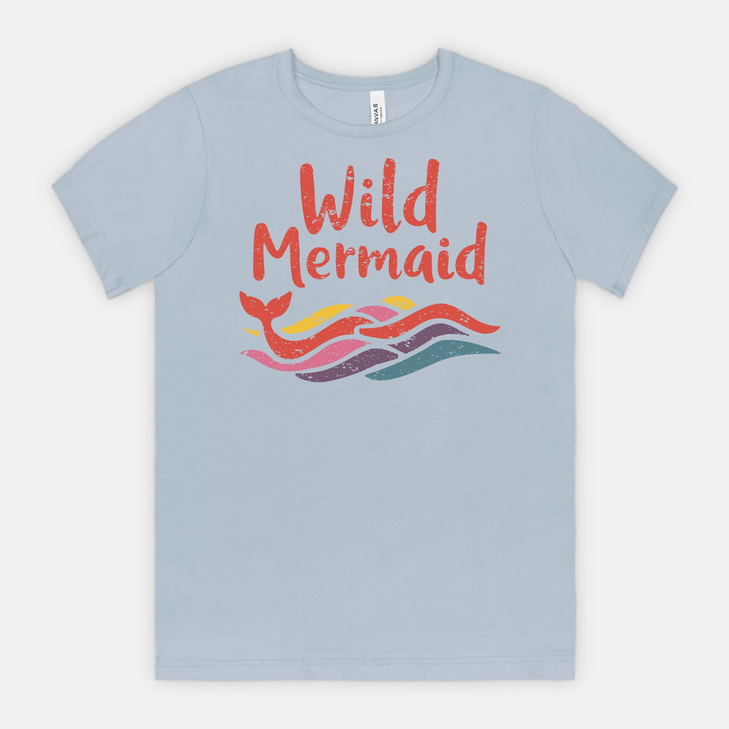 Wild Mermaid - Colorful Retro Ocean Vibes Tee