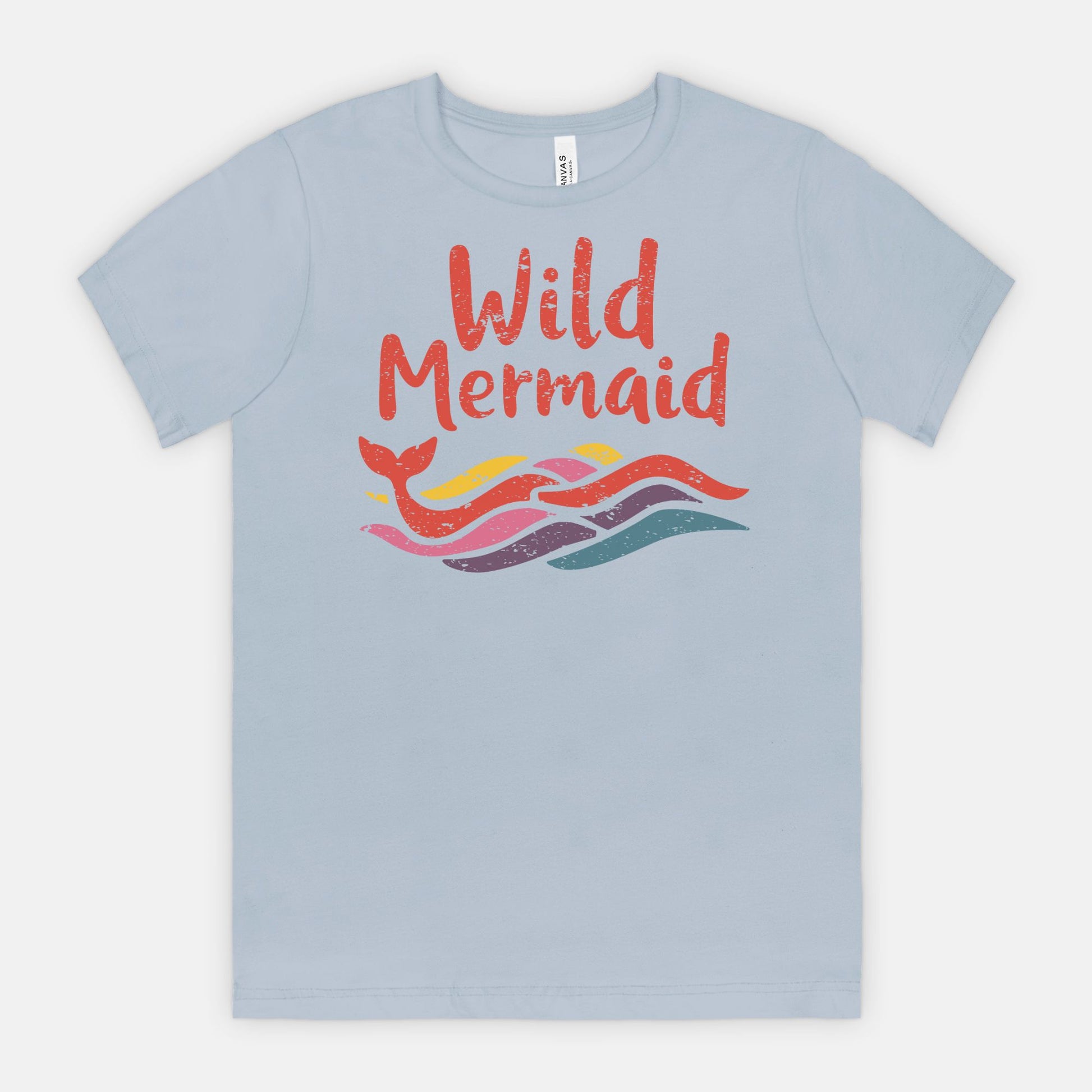 Wild Mermaid - Colorful Retro Ocean Vibes Tee