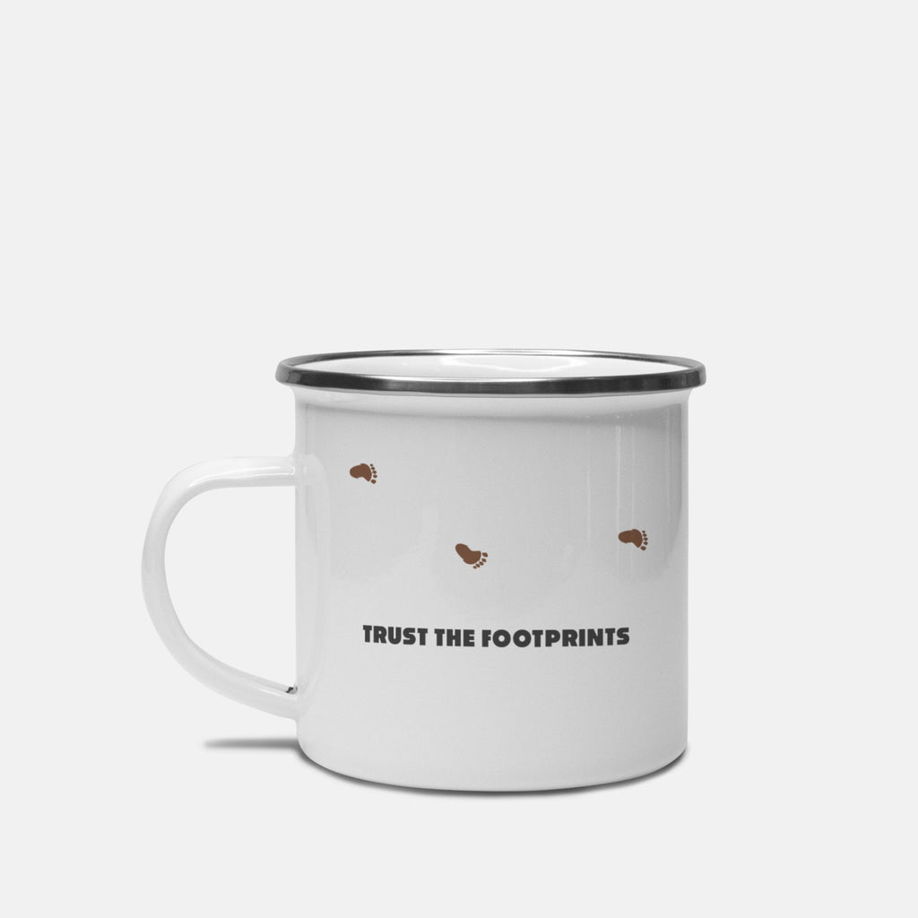 Camping Bigfoot Edition Enamel Camp Mug