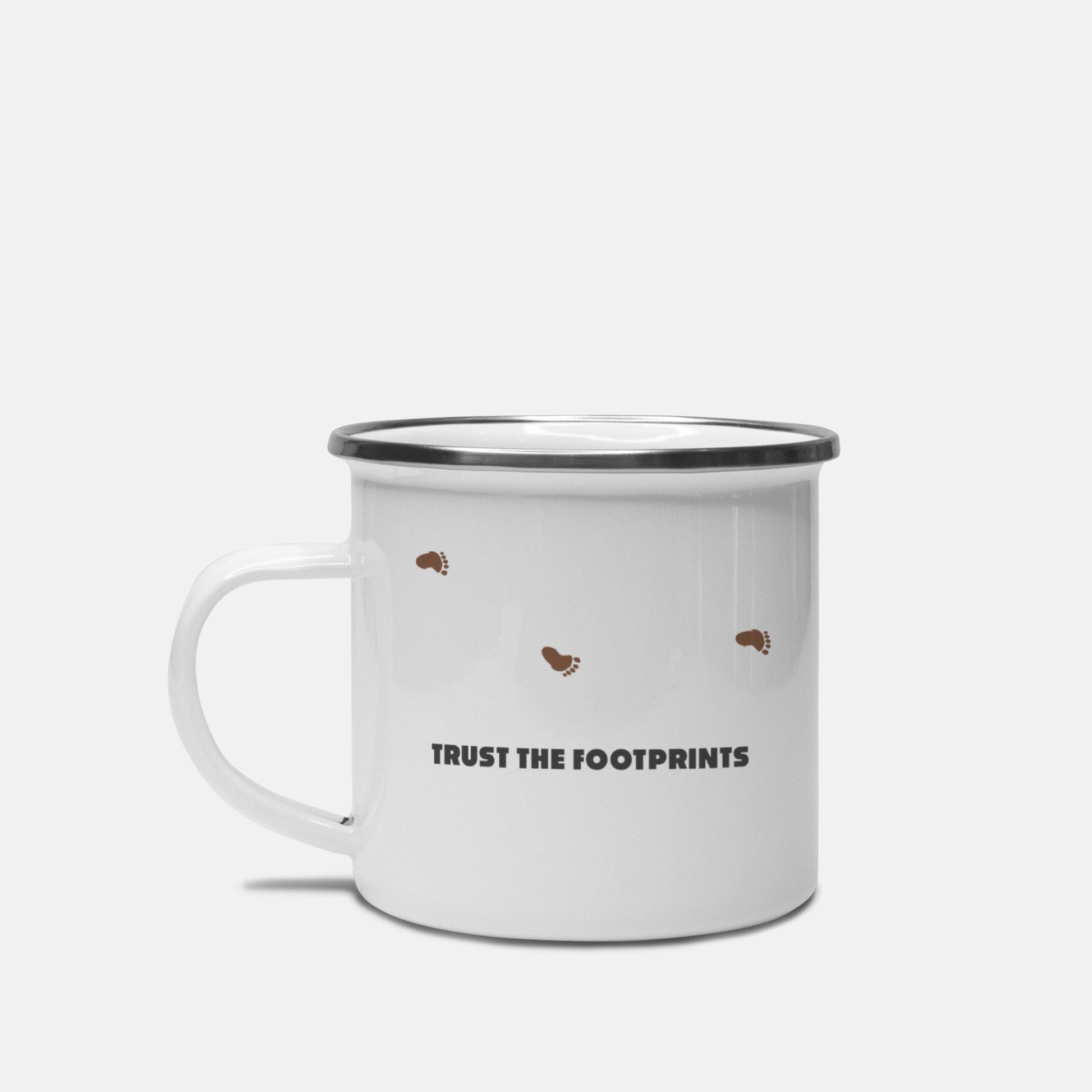 Camping Bigfoot Edition Enamel Camp Mug