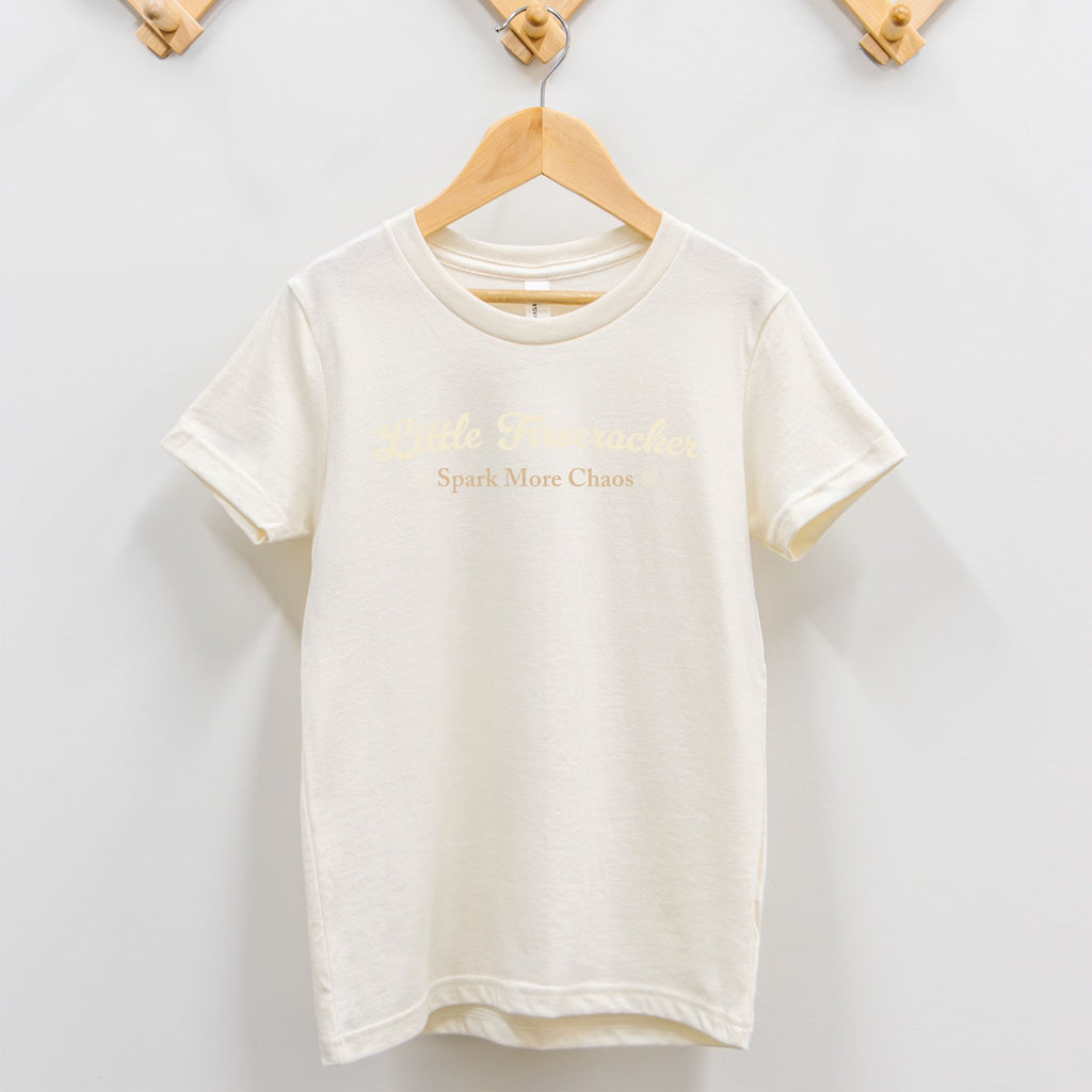 Little Firecracker Spark More Chaos Toddler Patriotic T-Shirt
