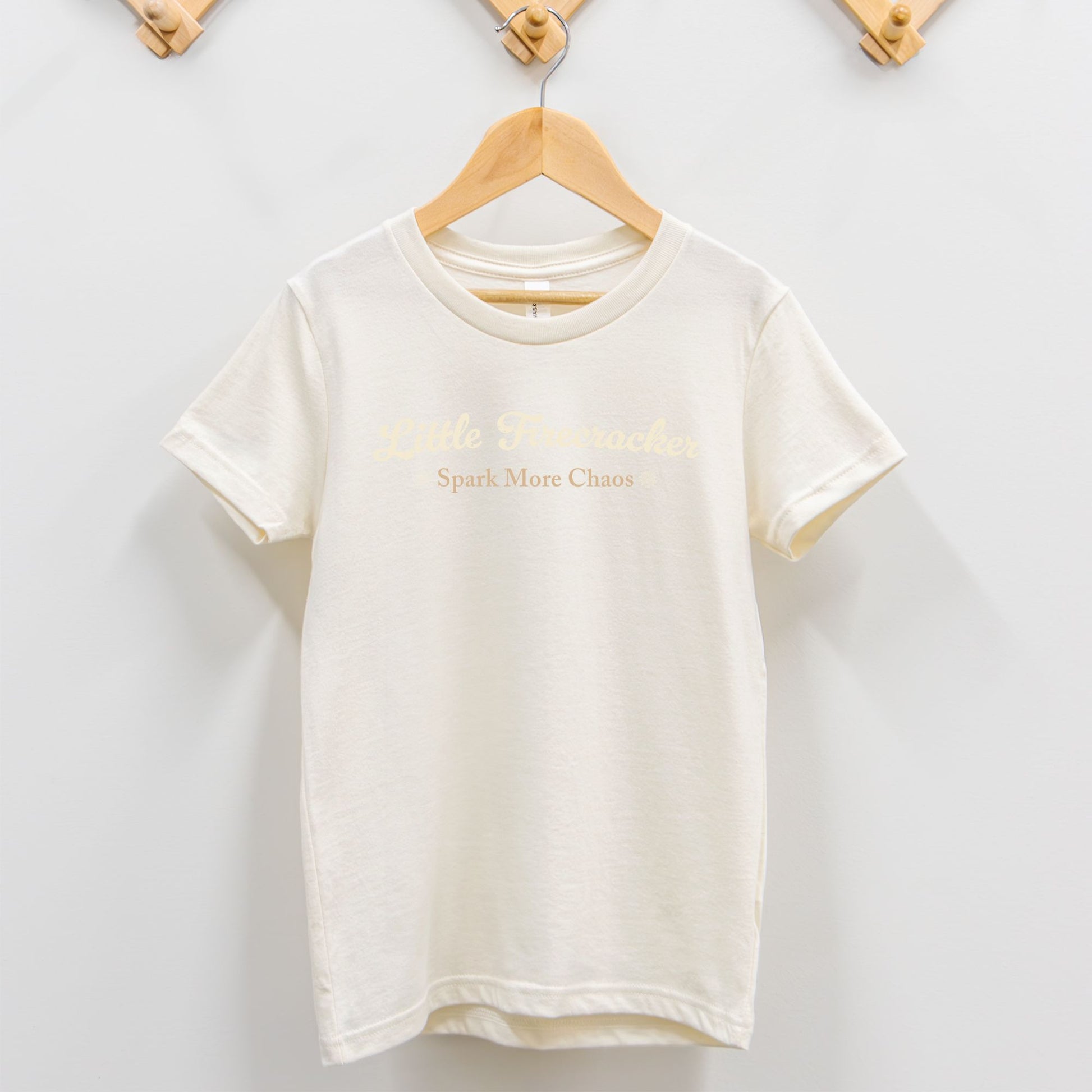 Little Firecracker Spark More Chaos Toddler Patriotic T-Shirt