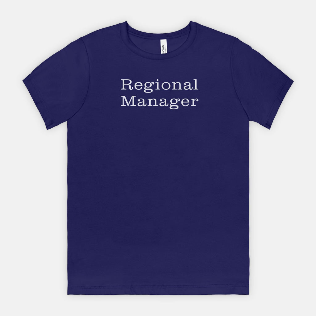 Regional Manager T-shirt - white text