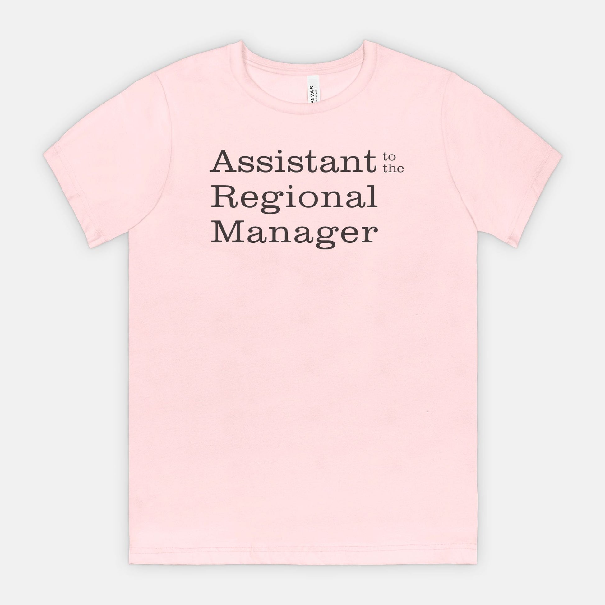 Assistant to the Regional Manager Tee - black text