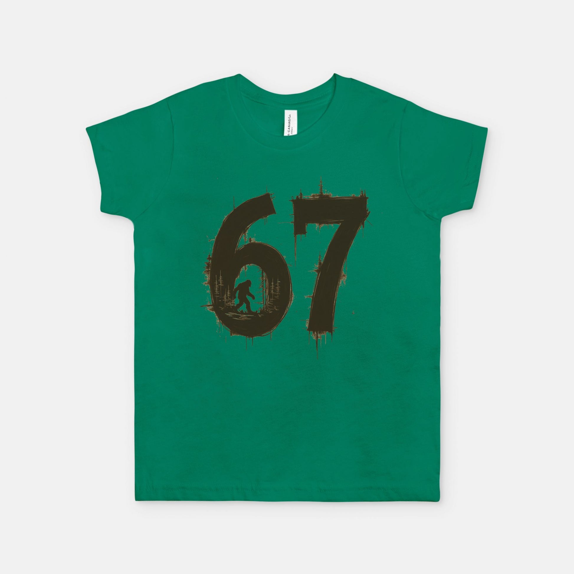 67 Bigfoot Sepia Youth Graphic T-Shirt