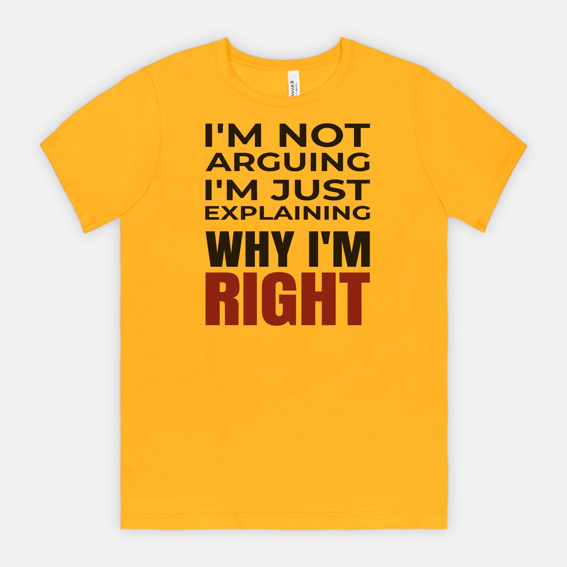 I’m Not Arguing I’m Just Explaining Why I’m Right T-Shirt