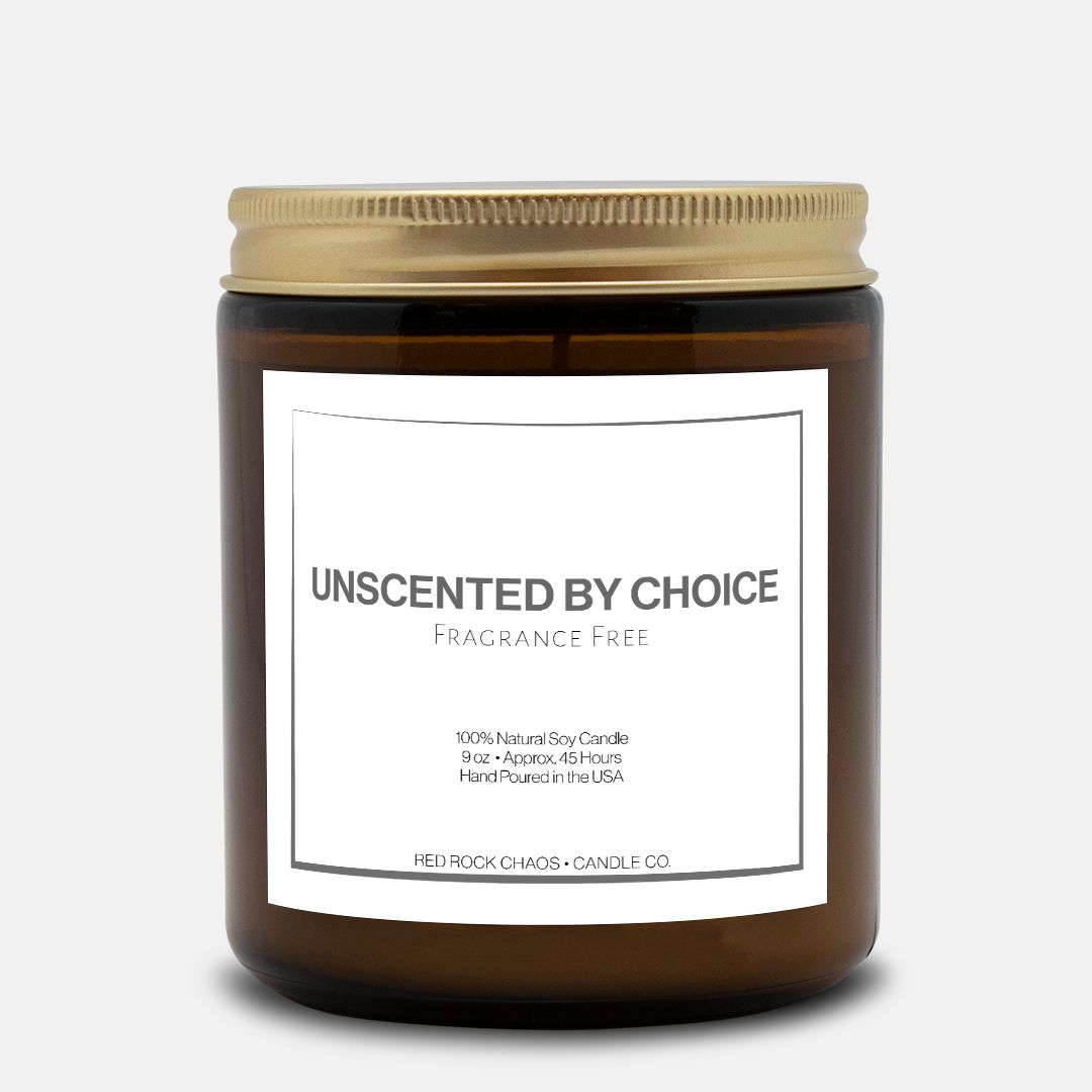 Unscented by Choice Fragrance Free 9 oz Soy Candle