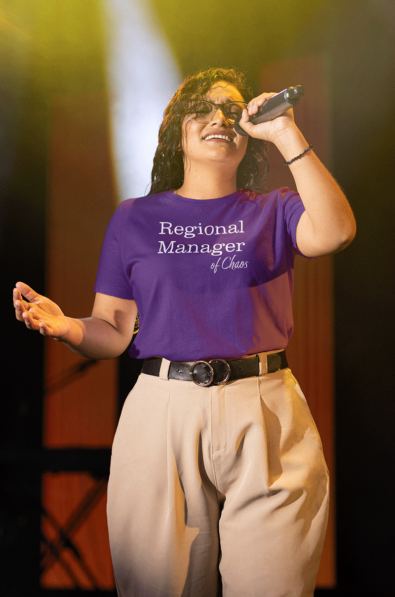Red-Rock-Chaos-bella-canvas-t-shirt-Regional-Manager-of-Chaos-Model-Team-Purple