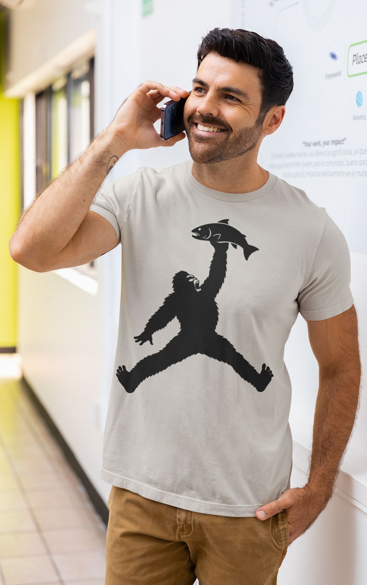 Bigfoot Caught Dinner Graphic Tee