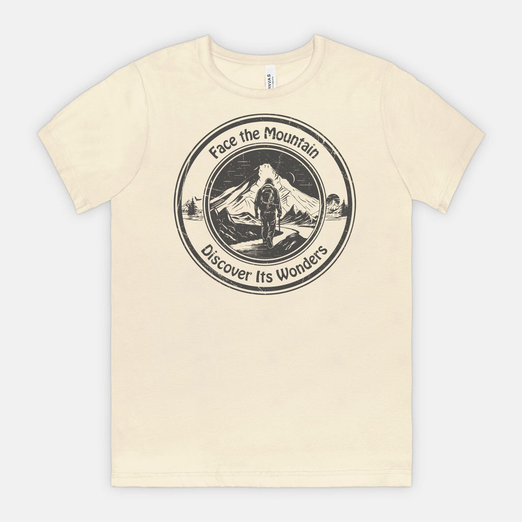 Face the Mountain Discover Its Wonders Adventure T-Shirt