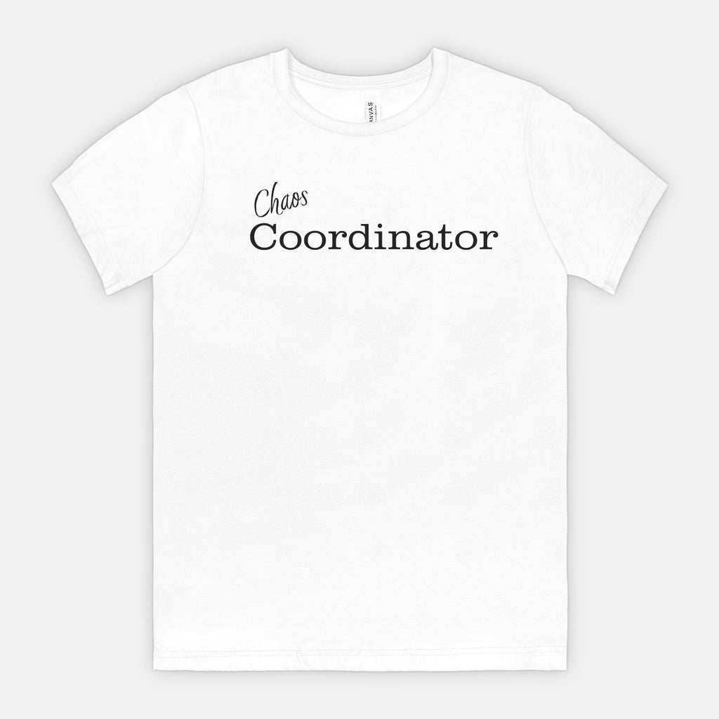 Chaos Coordinator tee - Black text