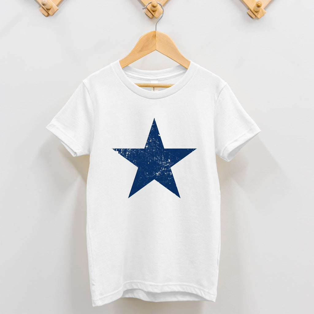 Blue Distressed Star Toddler T-Shirt
