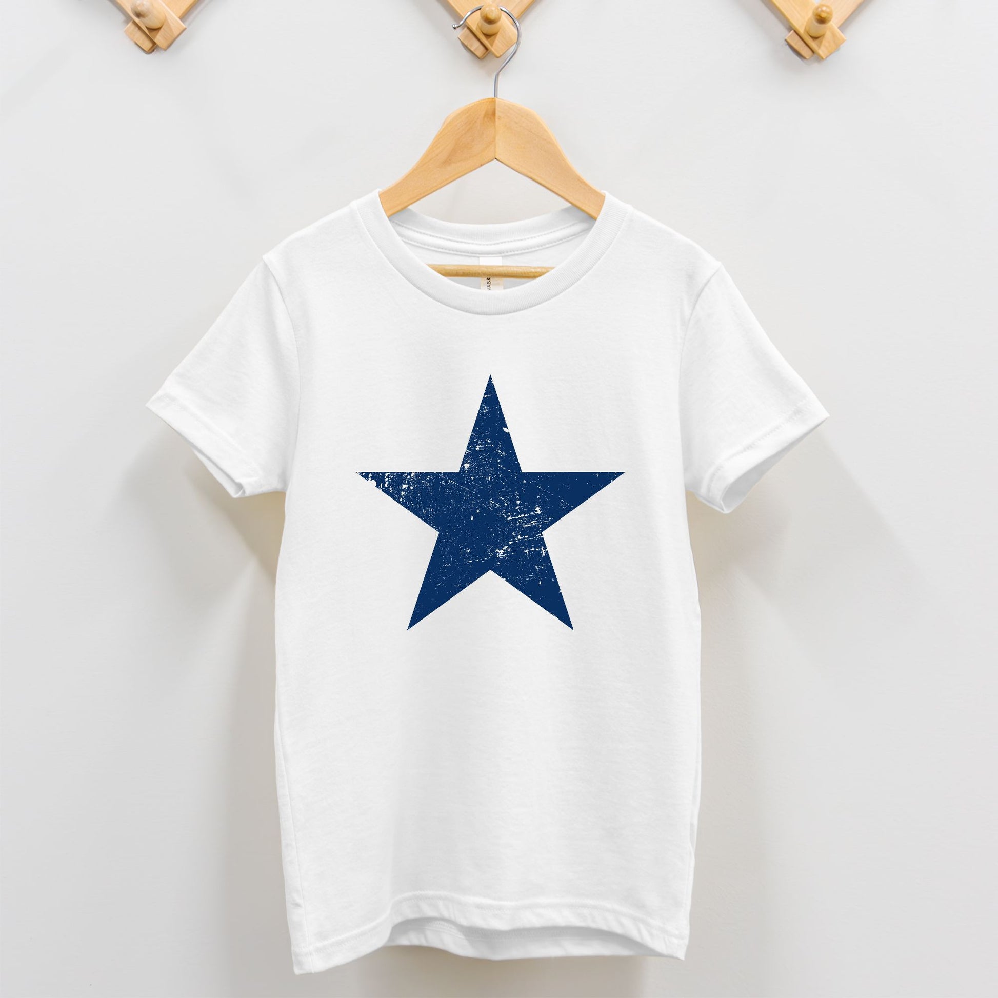 Blue Distressed Star Toddler T-Shirt