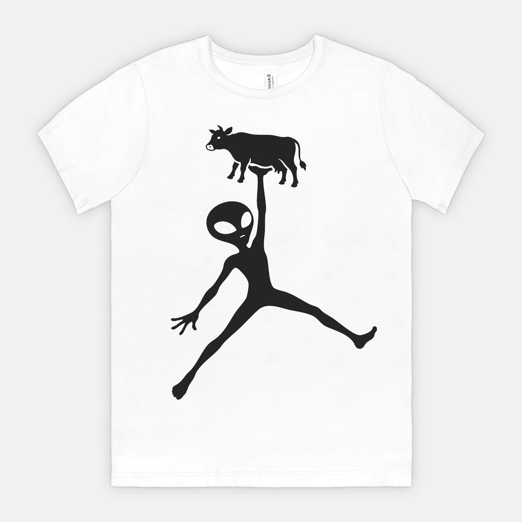 Alien Cow Abduction Graphic Tee